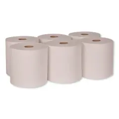 Tork Hardwound Roll Towel, 1-Ply, 7.88" x 1,000 ft, White, 6 Rolls/Carton