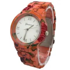 Olivia Pratt Flowers Band Women Watch