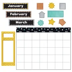 TREND I &hearts; Metal&trade; Wipe-Off&reg; Calendar Bulletin Board Set, 3 Sets