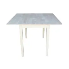 Dual  Square Dining Table Unfinished - International Concepts
