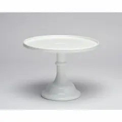 Mosser Glass Cake Dessert Serving or Display Stand 10 Inch White
