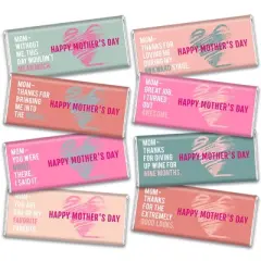 Mother's Day Candy Gift - Hershey's Chocolate Bar Gift Box (8 bars/box) - Pastel - By Just Candy