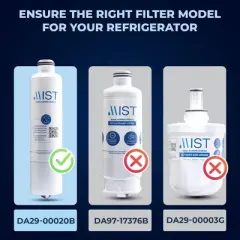 Mist DA29-00020B Compatible with Samsung DA29-00020B, DA29-00020A, HAF-CIN/EXP, Refrigerator Water Filter (2pk)