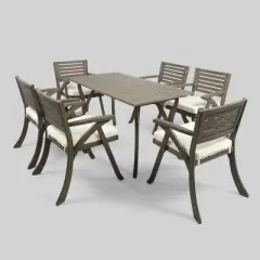 Hermosa 7pc Acacia Dining Set - Christopher Knight Home