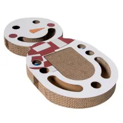 FurHaven Pet Products Cat Scratcher Holiday Corrugated Busy Box with Catnip