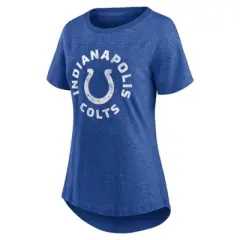 NFL Indianapolis Colts Women's Roundabout Short Sleeve Fashion T-Shirt