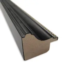 Amanti Art 32"x14" Stylish Wood Frame Gray Cork Board Black - : Wall Mounted Bulletin Board, Custom Framed, Home Organization