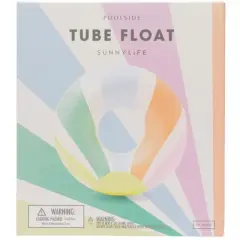 Sunnylife: Pastel Gelato Tube Ring Float, 41" Inflatable, Beach & Water Play