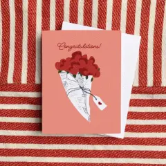 Congratulations Greeting Card Pack (3ct) "Congratulations Roses" by Ramus & Co