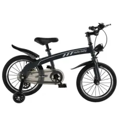 Topteng 14 16 Inch Kid's Bike Children Bicycle with LED Headlight for Boys and Girls - Black/Red