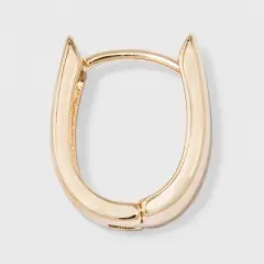 Huggie Hoop Earrings - A New Day&trade; Gold: Snap Closure, Nickel-Free Metal, Zinc Alloy