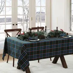 Elrene Stowe Tartan Holiday Plaid Tablecloth - Elrene Home Fashions