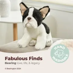 Bearington Lil' Oliver The French Bulldog Stuffed Animal, 6 Inch Dog Stuffed Animal, For Ages 3-14