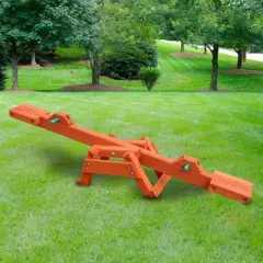 Gorilla Playsets Wooden See-Saw - 96 in. W x 20 in. D x 20 in. H, Supports up to 200 lbs per Seat