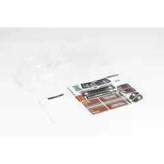 Arrma ARA402322 1/10 Clear Body with Decals and Window Masks: OUTCAST 4X4 BLX