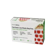 Lunchskins Recyclable & Sealable Paper Sandwich Bags - Apple - 50ct