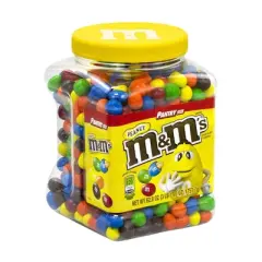M&M'S Milk Chocolate Peanut Candies Jar - 62oz
