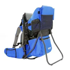 ClevrPlus CC Hiking Child Carrier Baby Backpack Camping for Toddler Kid, Blue