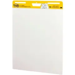 Post-It Self-Stick Easel Pad, 25 x 30 Inches, Unruled, White, 30 Sheets, Pack of 8