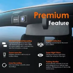 Rexing DT2 Dual Channel 1080p Front and Rear  Dash Cam