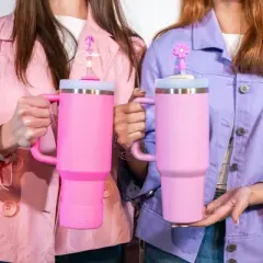 CharCharms 4pk Girly Straw Toppers