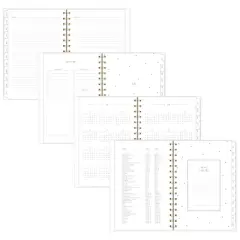 Sugar Paper Essentials 2025-2026 Weekly/Monthly Frosted Poly Rose Striped