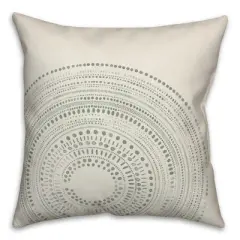 Creative Products White Circle Dot Pattern 18x18 Indoor / Outdoor Pillow