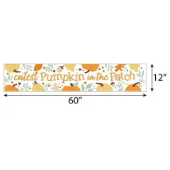 Big Dot of Happiness Little Pumpkin - Fall Baby Shower Decorations Party Banner