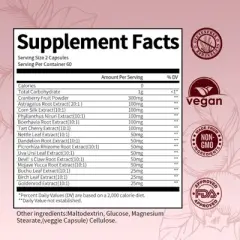 B Beworth Kidney Health Supplement with Cranberry Extract - for Cleanse, Detox & Repair - 120 Ct
