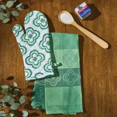 Patricia Heaton Home Green Geo Oven Mitt