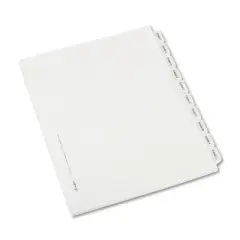 Avery Allstate-Style Legal Exhibit Index Dividers 25-Tab Exhibit A-Z Letter White 82105
