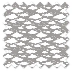 Bacati - Clouds in the City Gray Clouds Crib/Toddler Bed Skirt