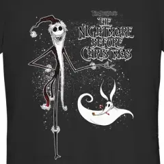 Junior's The Nightmare Before Christmas Jack Skellington Sandy Claws Logo T-Shirt