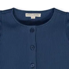 Hope & Henry Girls' Rib Knit Jumpsuit, Infant