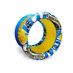 Swim Central 60" Inflatable Swimming Pool Float Toy - Yellow/Blue