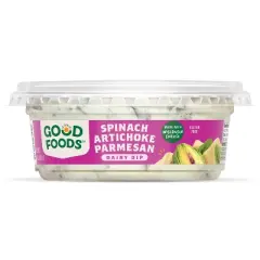 Good Foods Spinach Artichoke Parmesan Dairy Dip - 8oz