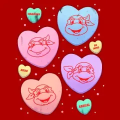 Boy's Teenage Mutant Ninja Turtles Candy Hearts T-Shirt