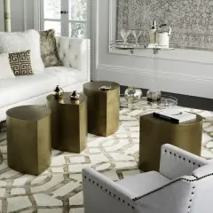 Tilly Coffee Table - Antique Brass - Safavieh