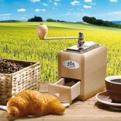 Zassenhaus "Santiago" Coffee Mill, natural beechwood, 3.5" x 5.5" x 7.8"