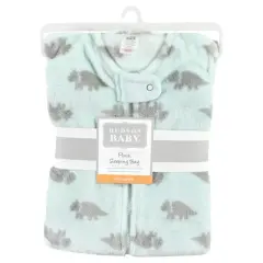 Hudson Baby Infant Boy Plush Sleeping Bag, Sack, Blanket, Sleeveless Triceratops