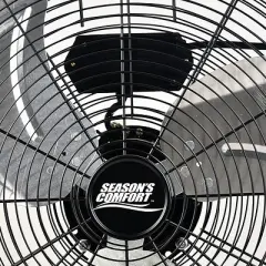 Seasons Comfort&trade; 20-In. 3-Speed High-Velocity Heavy-Duty Floor Fan, FHV20, Black, Size: 20 In.