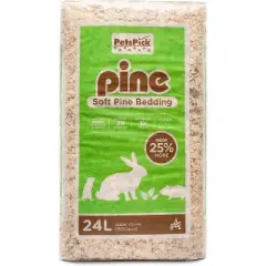 PETSPICK Natural Pine Small Pet Bedding (24L / 1500 CU IN )