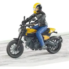 Bruder Scrambler Ducati Full Throttle Motorcycle with Driver Figure
