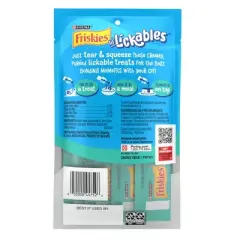 Friskies Whitefish and Seafood Flavor lil' Lickable Cat Treats - 2oz/4ct