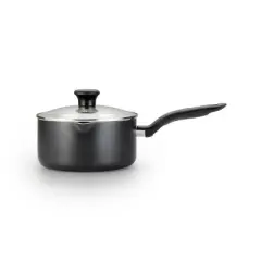 T-fal Simply Cook Nonstick Dishwasher Safe Cookware, 3qt Saucepan with Lid, Black
