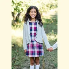 Hope & Henry Girls' Long Sleeve Shawl Collar Cable Sweater Blazer, Toddler