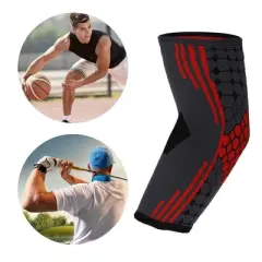 Unique Bargains Thin Elbow Pads Elbow Protection Brace Tightening Breathable Elbow Pads for Sports 1 Pcs