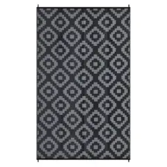 Washable Outdoor Rug with Classic Checked Pattern