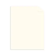 Astrobrights Cream Cardstock: 8.5x11 Inch Uncoated Off-White Paper, 50 Sheets, Heavy Duty for Art & Stationery