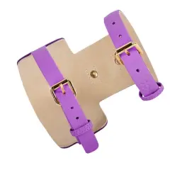 PoisePup &ndash; Luxury Pet Dog Harness &ndash; Soft Premium Italian Leather w/Crystal Harness for Small and Medium Dogs - Lavish Lavender